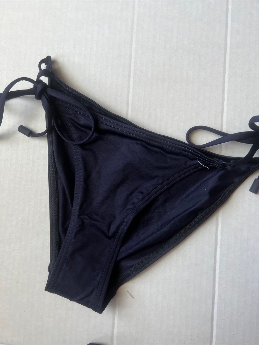 Zimmermann Black Tie-Side Bikini Bottom